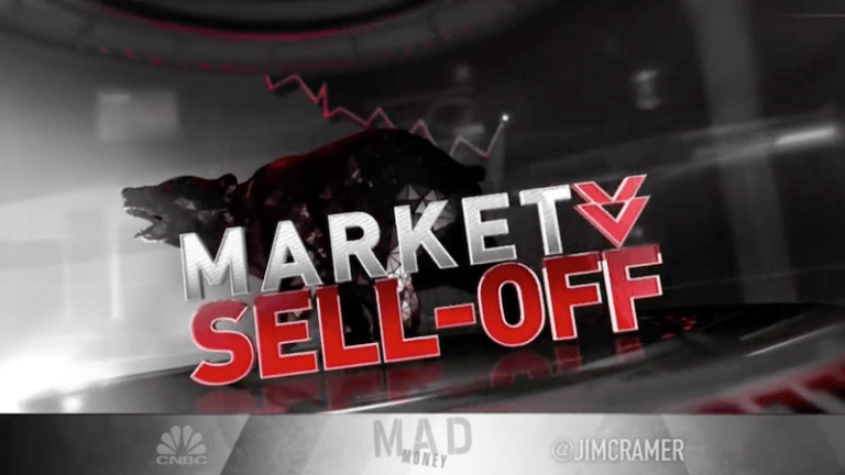 Market sell off graphic
